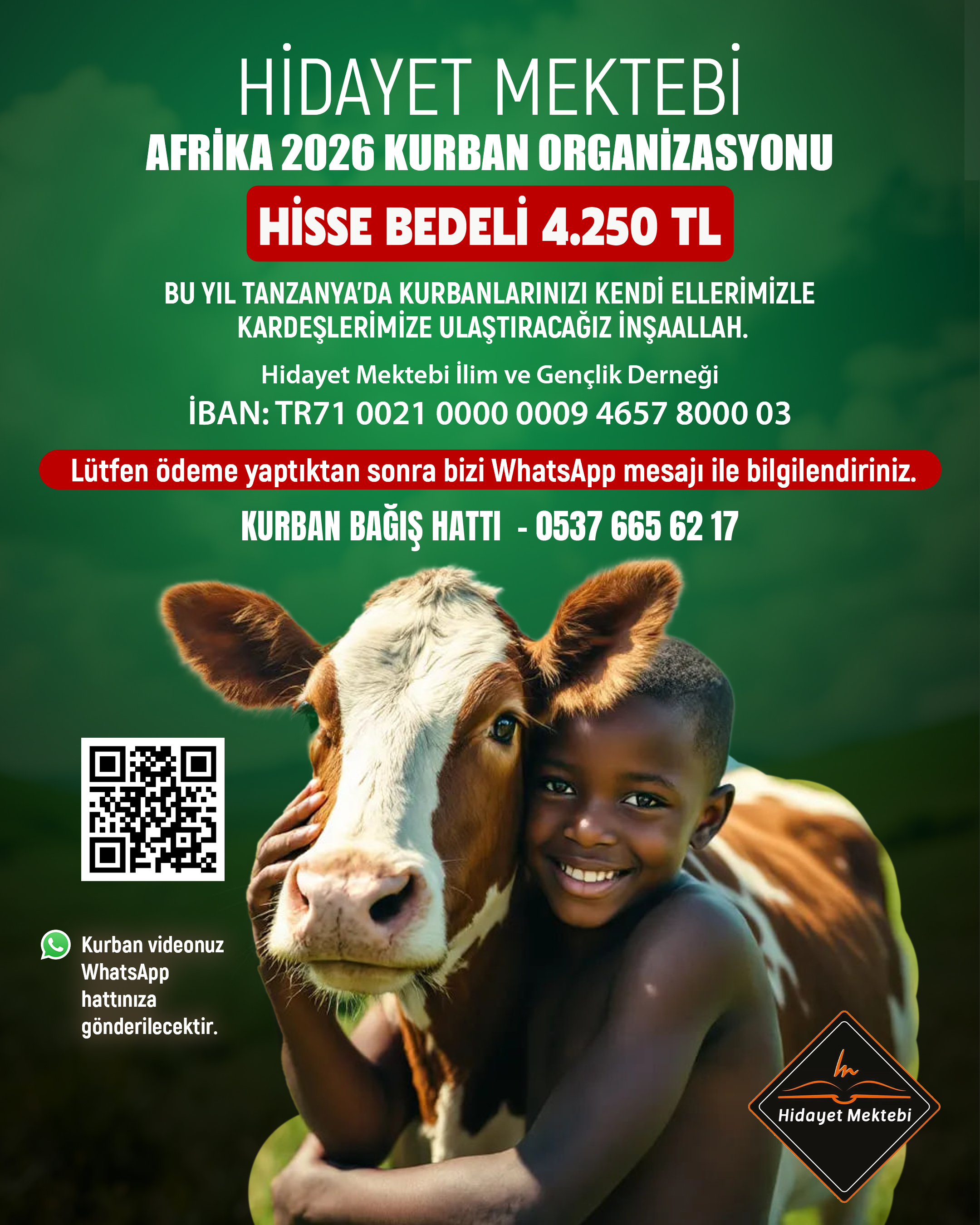 HİDAYET MEKTEBİ AFRİKA 2026 KURBAN ORGANİZASYONU - TANZANYA / AFRİKA - 1
